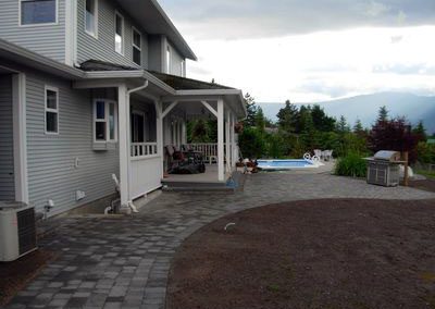 Patio & walkway combined.