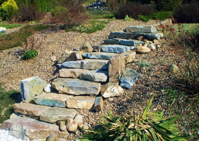 Natural stone steps, rustic & gorgeous.